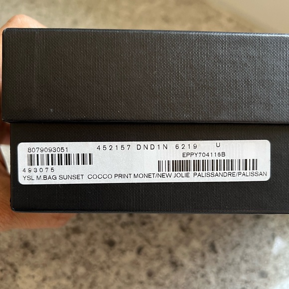 Saint Laurent Kate Medium Tassel in Crocodile Embossed Black Leather - Picture 12 of 15